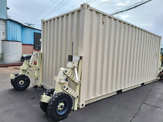 15 Tonnen 30 Tonnen 4 Stück Kautschuk Super Shipping Container Lifting Caster mit Drehverschluss Bürogebäude Modernisierungsprojekte in Grau