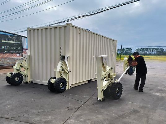 15 Tonnen 30 Tonnen 4 Stück Kautschuk Super Shipping Container Lifting Caster mit Drehverschluss Bürogebäude Modernisierungsprojekte in Grau