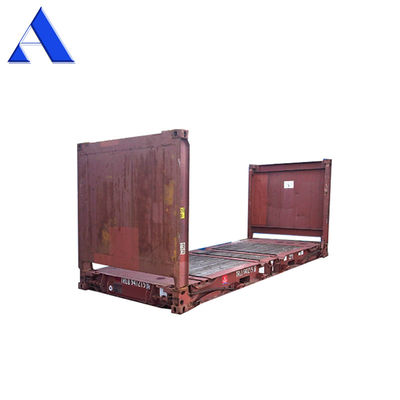 Corten Stahl 20ft 40ft Gebraucht Flat Rack Container Zweithanden Boden Sperrholz oder Stahl
