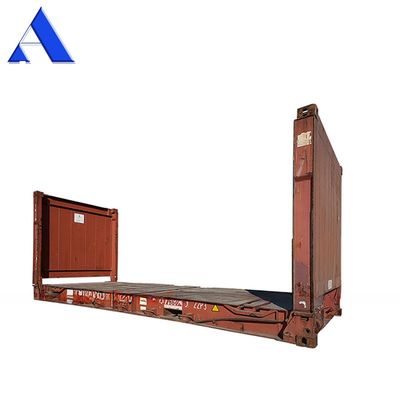 Corten Stahl 20ft 40ft Gebraucht Flat Rack Container Zweithanden Boden Sperrholz oder Stahl