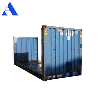 Corten Stahl 20ft 40ft Gebraucht Flat Rack Container Zweithanden Boden Sperrholz oder Stahl