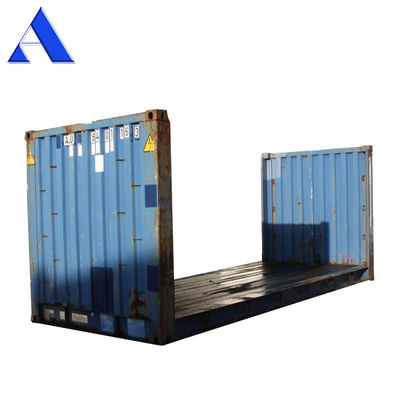 Corten Stahl 20ft 40ft Gebraucht Flat Rack Container Zweithanden Boden Sperrholz oder Stahl