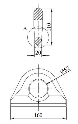 Außenabmessungen l x W x H mm 6058 x 2438 x 2591 mm DNV GL zertifizierte Ein- und Doppelbehälter Lashing Eye Plate