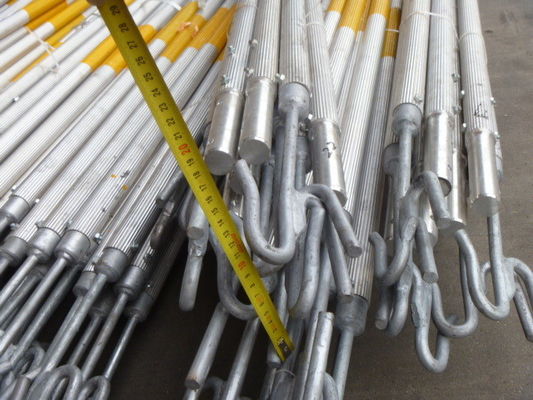 Behälter Lashing-Ausrüstung Betriebsstange Aluminium-Twist Lock Teleskopröhre Probe mit Lashing-Bar