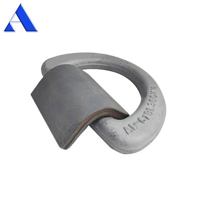 500KN M.B.L GL CCS zugelassen 50T geschmiedeter Behälter Lashing D Ring mit Klemm