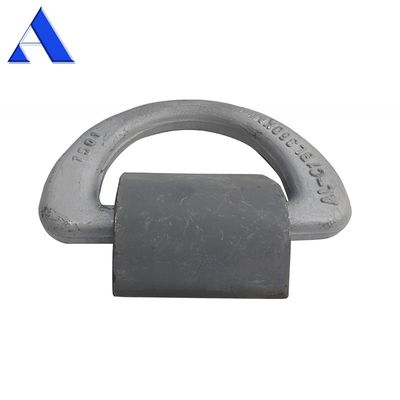 500KN M.B.L GL CCS zugelassen 50T geschmiedeter Behälter Lashing D Ring mit Klemm