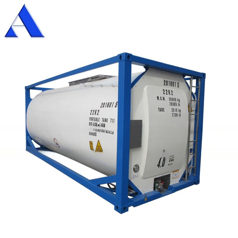 316L/SAN50028-7/WNr 1.4402/1.4404 Material 25000 Liter SS316L Behälter und Schale UN T11 20 Fuß Ethanol ISO Tankbehälter