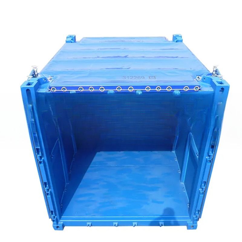 10ft DNV 2.7-1 Standard offener Trockencontainer mit Tarpaulin-Abdeckung Stahl Offshore Container zertifiziert von BV und CSC