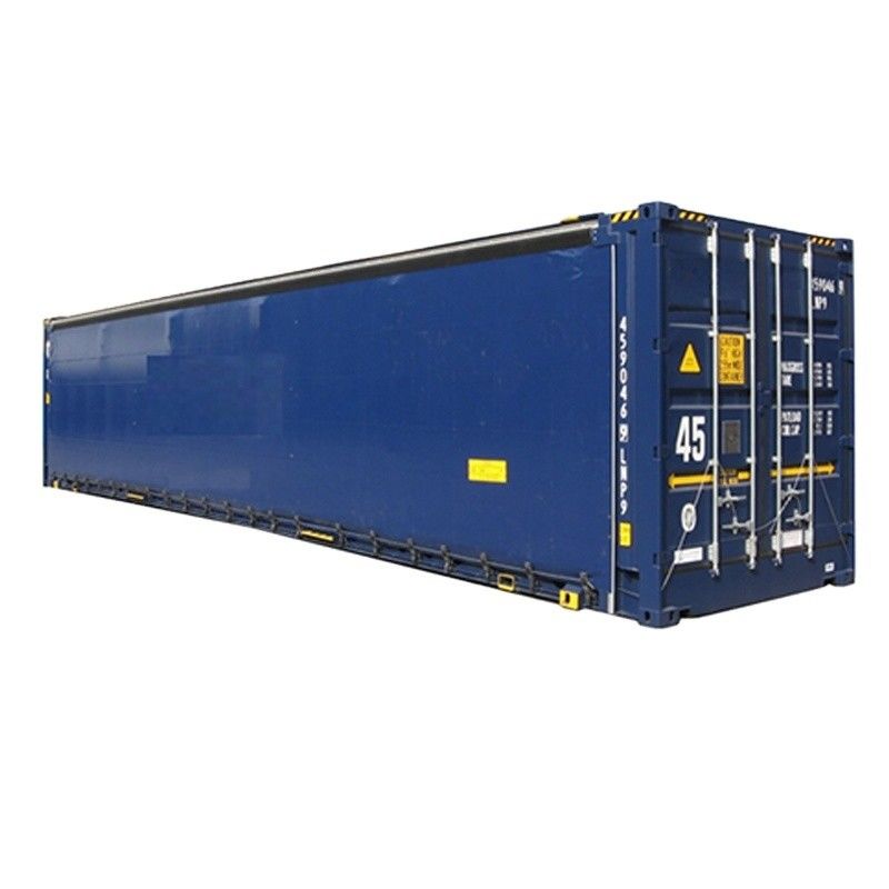45 Fuß hoher Kubik PVC Vorhang Seitentür CSC zertifizierter Trockener Versandbehälter mit 13556 x 2420 x 2474 mm Innenabmessungen
