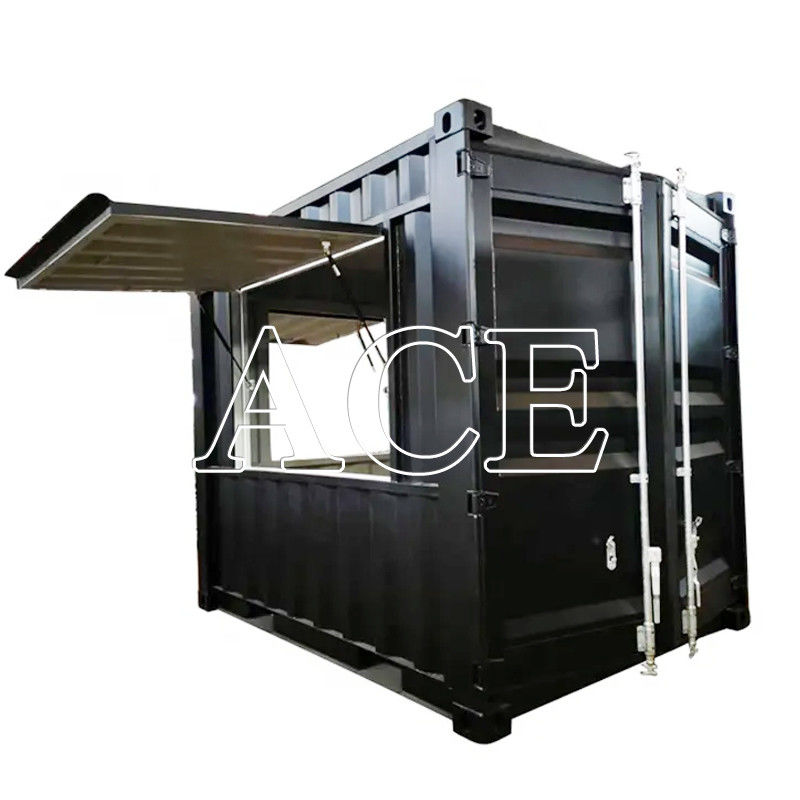 Kiosk 10ft Versandcontainer Kaffeeshop Maßgeschneiderte bewegliche Bar Kaffeeshop mit Sperrholzboden