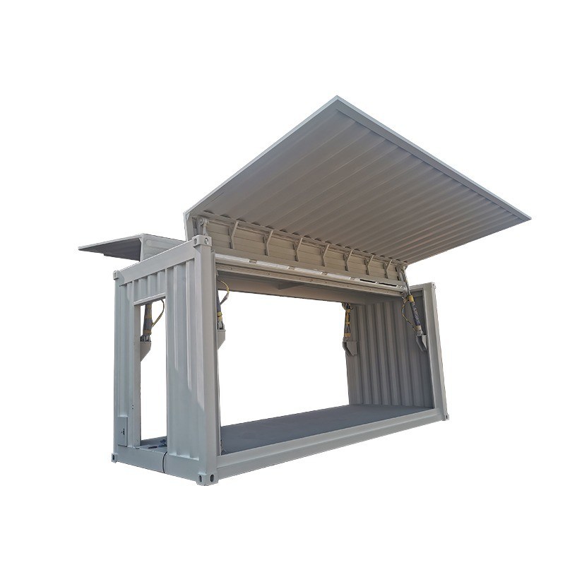 SPA-H Corten-A 20ft Elektro-Hydraulikflügel Fliegendes Öffnen Trockener Versandbehälter Seitentür mit offenem Design