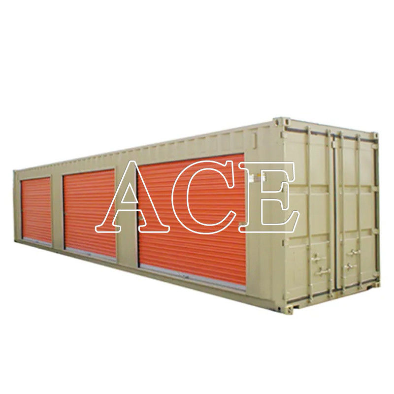 Pop Up Roller Shutter Seitentür 20ft 40ft Selbstlagerung Versandcontainer in Shandong Hebei mit Boden Sperrholz oder Stahl