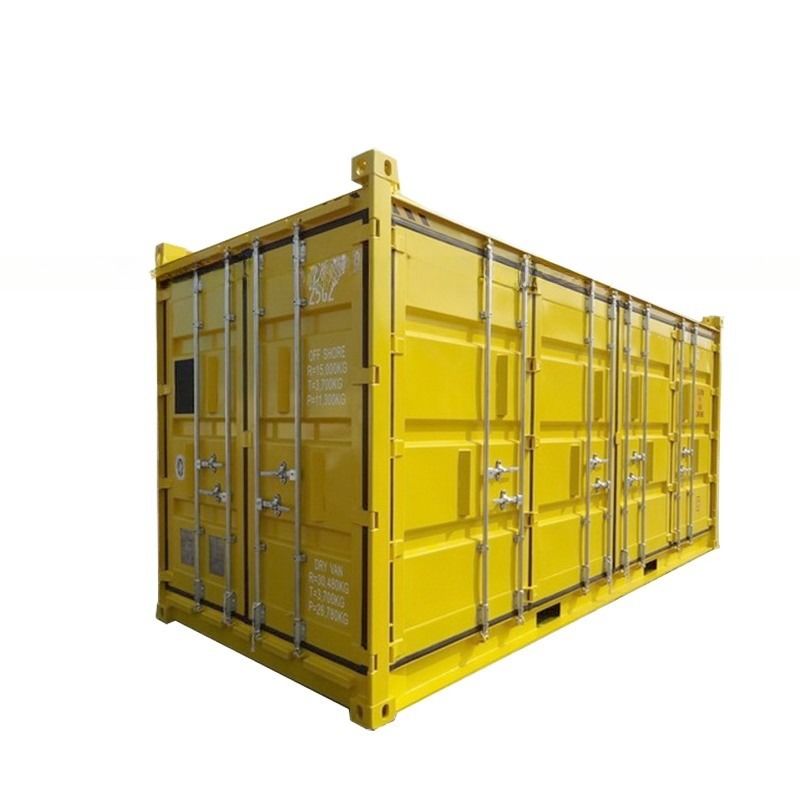 Maßgeschneiderter DNV 2.7-1 Standard 20ft HC Dry Container 20 Fuß hoher Würfel Offshore Container mit 2 Seitentüren Kapazität 33,5 CBM