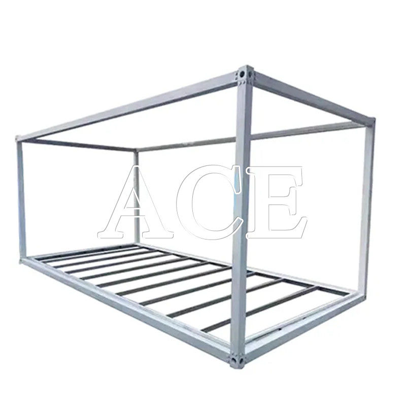 Trockener Container galvanisiert leicht abnehmbar 6m Länge Edelstahlrahmen 20ft Versandcontainerrahmen Kapazität 33,2CBM
