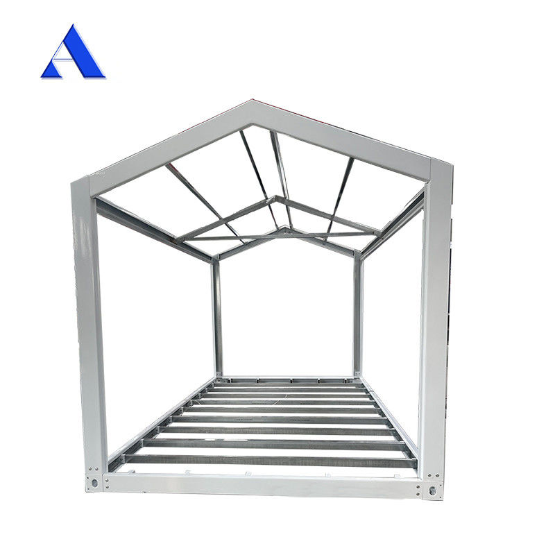 Stahlrahmen für 6 x 3 x 2,8 m Flat Pack Galvanisiertes Leichtstahlvorgefertigtes Versandcontainermodul