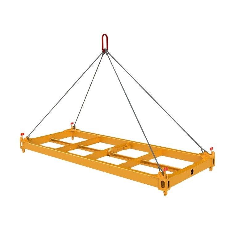 35T Halbautomatischer 20ft Container Lift Beam für Schiffscontainer mit Sling und anpassbarer Nutzlast