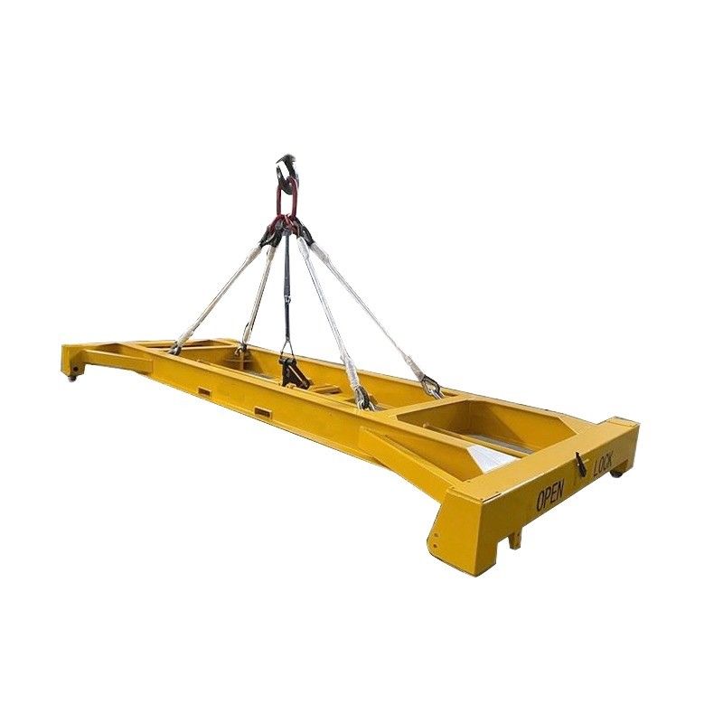Zustand 42 Tonnen Nutzlast 40 Fuß Schiffscontainer-Spreader Halbautomatische Hebegänge mit Sling Abmessung 12118 x 2438 mm