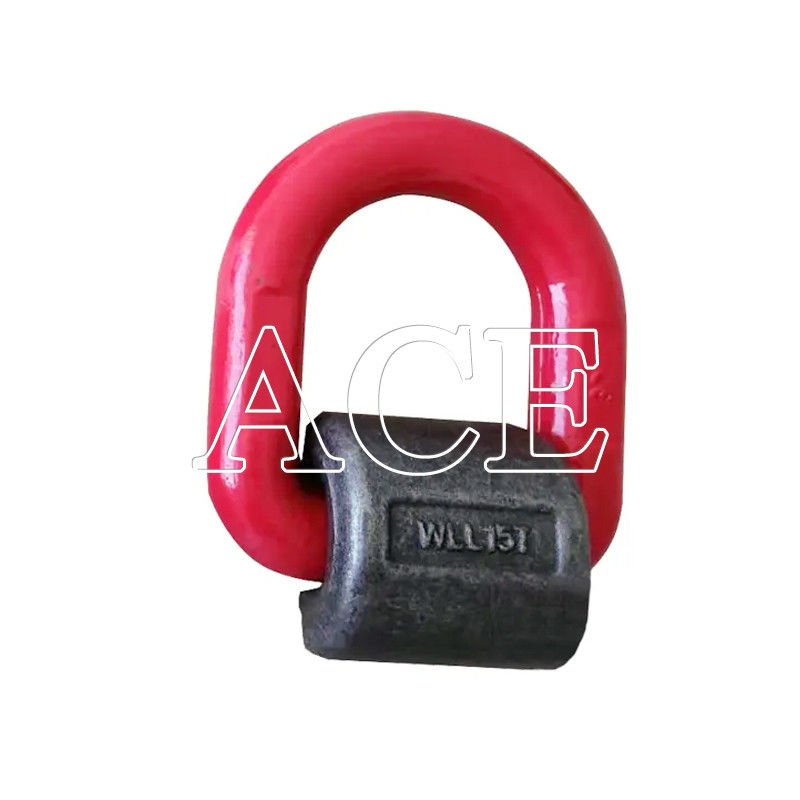 Anschlussschlösser Behälter Lashing Materialien 1.2T 2T 5.3T 8T 15T Metall D Ring mit geschweißter Klammer