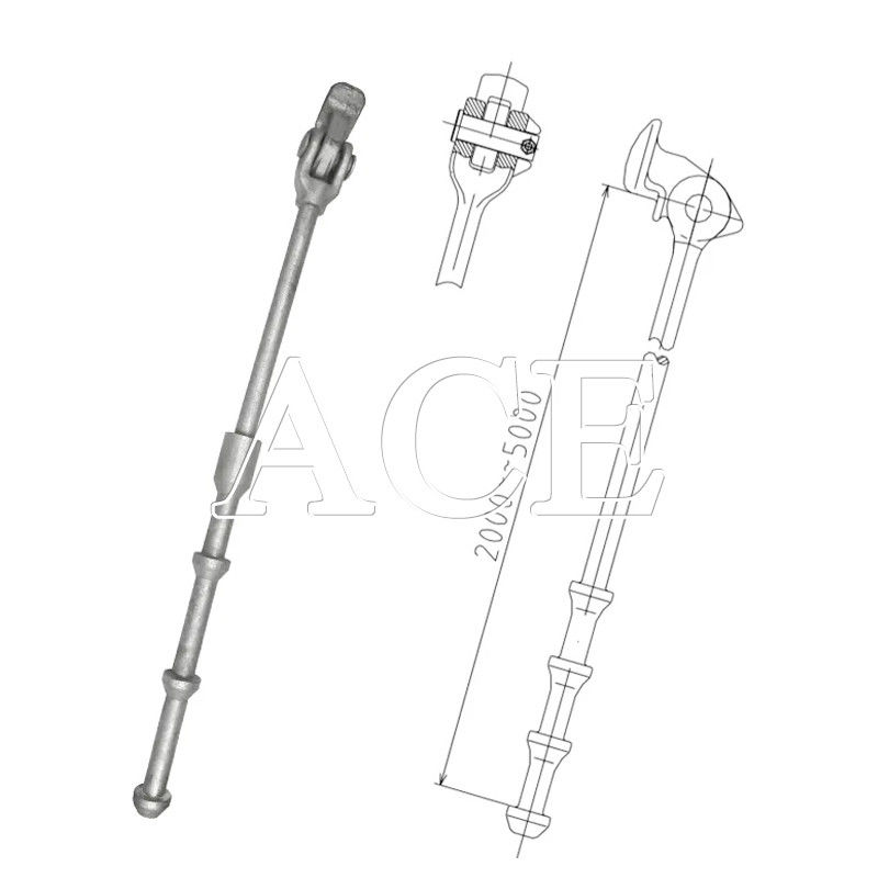 angepasste Länge Galvanisierte DNV GL zertifizierte Behälter Lashing Ausrüstung Lashing Bar Lashing Rod für Hot Dip Galvanisierung