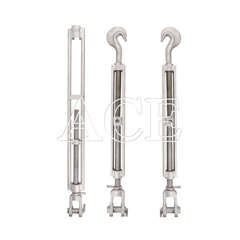 12.9-22.6KGS Warmdip Galvanized DNV GL Zertifizierte Marine Container Lashing Ausrüstung Lashing Turnbuckle mit Haken